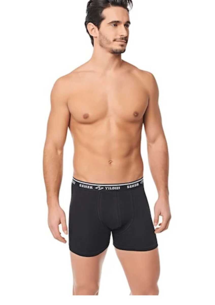 Seher Yıldızı 0060 Erkek Likralı Boxer BEYAZ