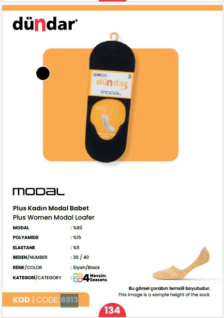 Dündar 6913 Unisex Bay Bayan Modal Babet GRİ