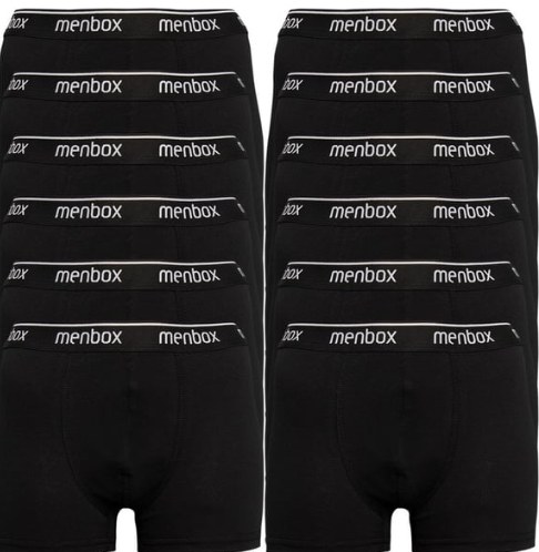Menbox 1051 Erkek Likralı Boxer SİYAH