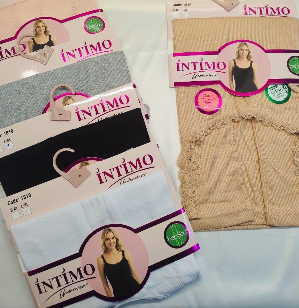 İntimo 1810 Bayan Bambu Atlet SİYAH