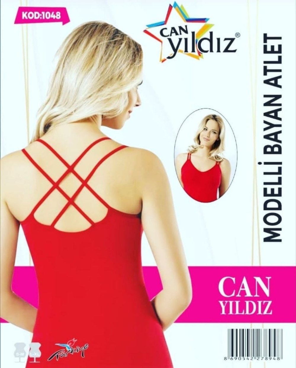 Can Yıldızı 1048 Modelli Bayan Atlet SİYAH
