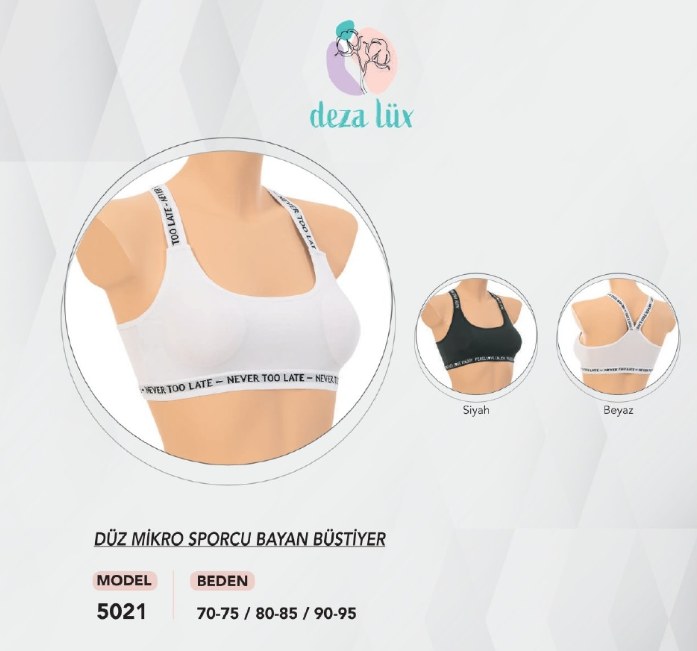 Dondeza 5021 Spor Çapraz Pedli Büstiyer SİYAH