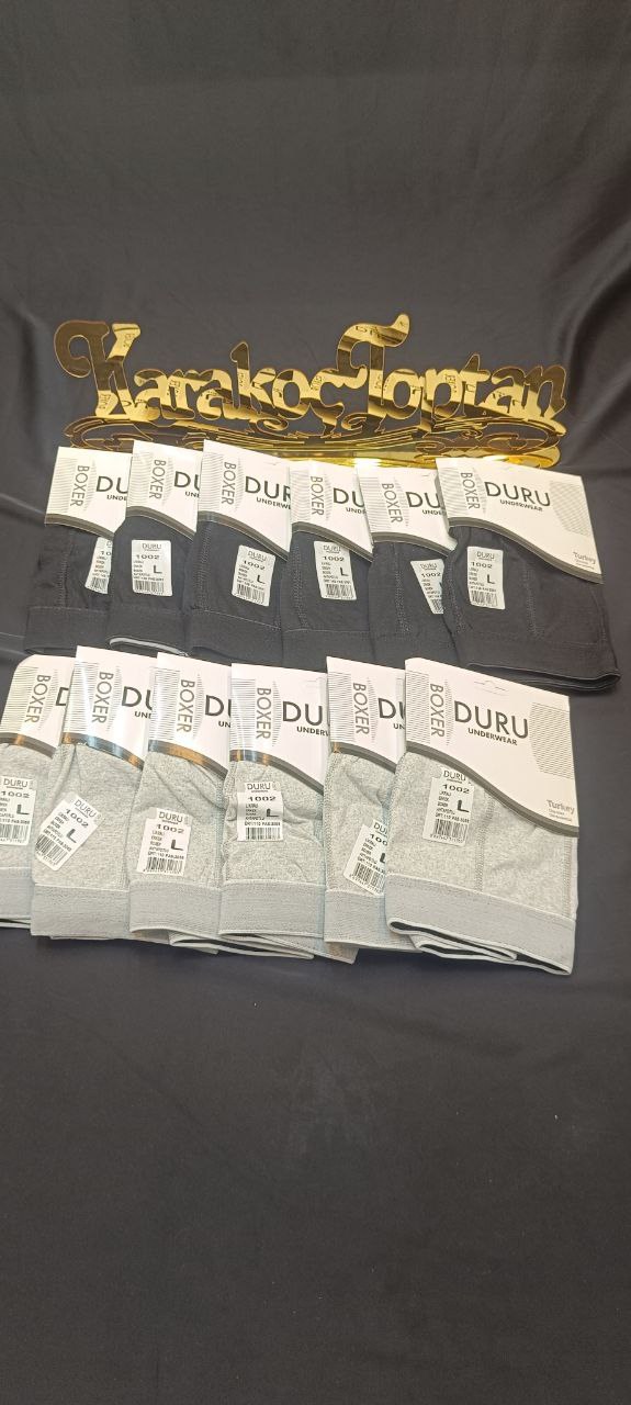 Duru 1002 Likralı Erkek Boxer + GRİ