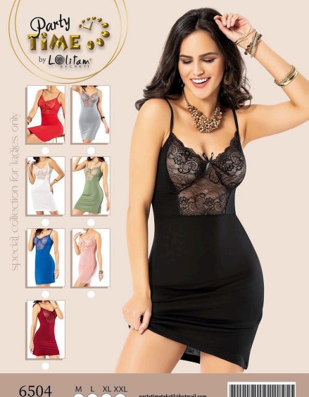 Part Time 6504 Penye Dantelli Tunik GRİ