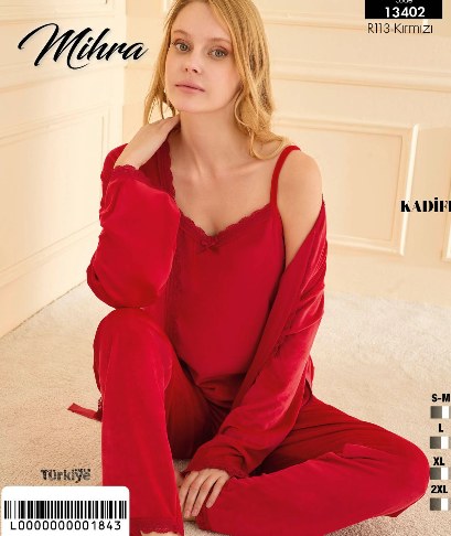 Mihra 13402 Fransız Kadife Bayan Takım KOD-2