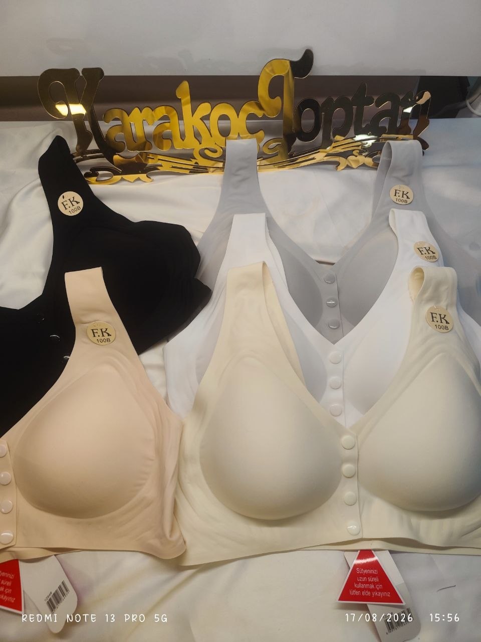 Fk 1284 Düğmeli Hayalet Sütyen BEYAZ