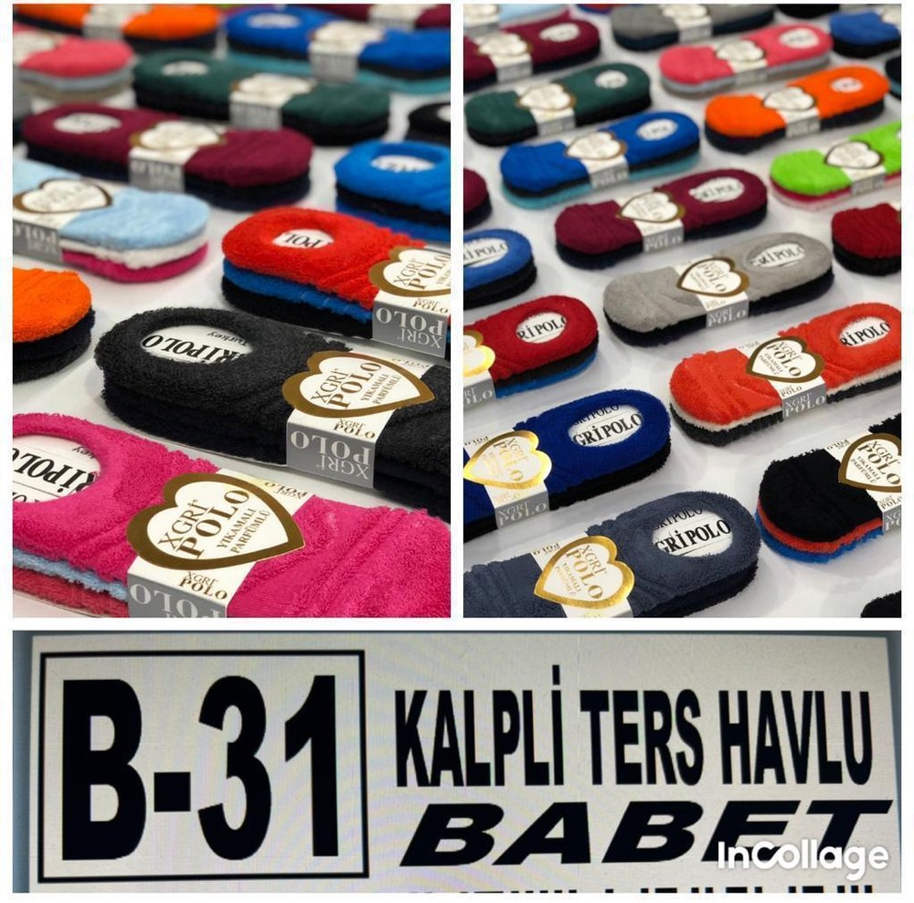 Xgri Polo B-31 Ters Havlu Kadın Babet ASORTİ