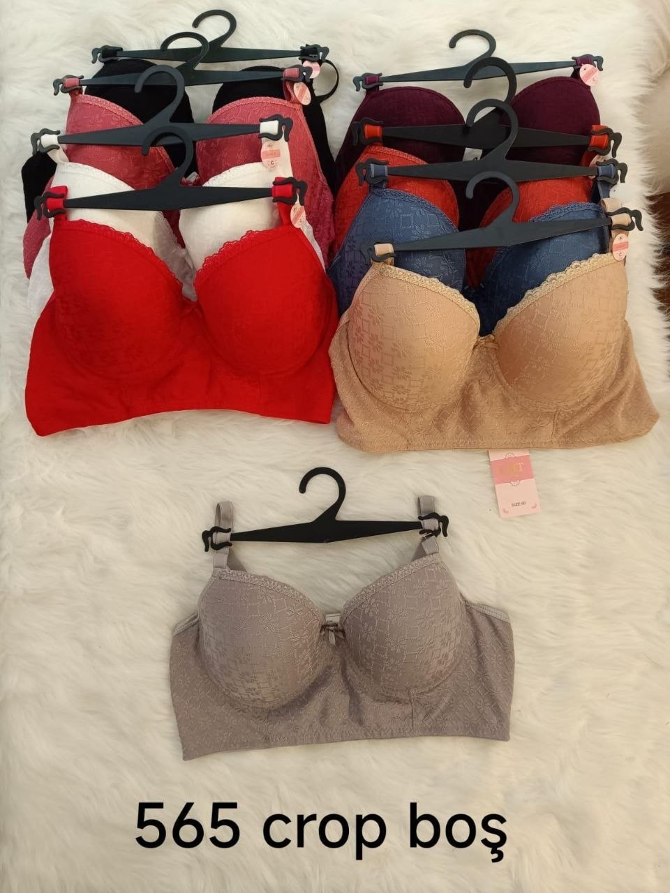 Umt 565 Dantelli Bralet Balenli İçi Boş Sütyen KİREMİT