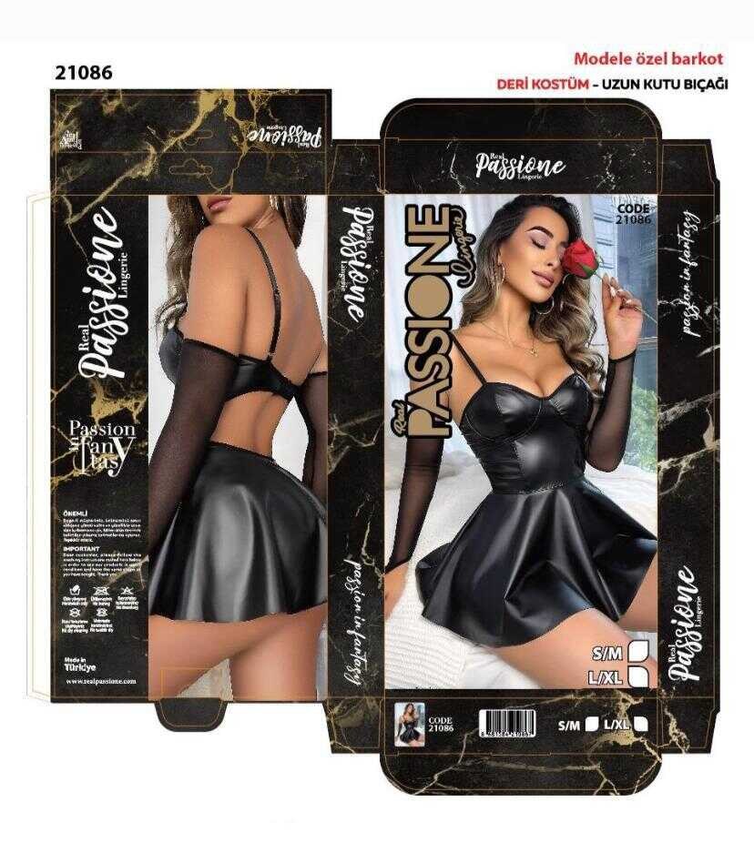 Passione 21086 Deri Fantazi Kostüm KOD-3