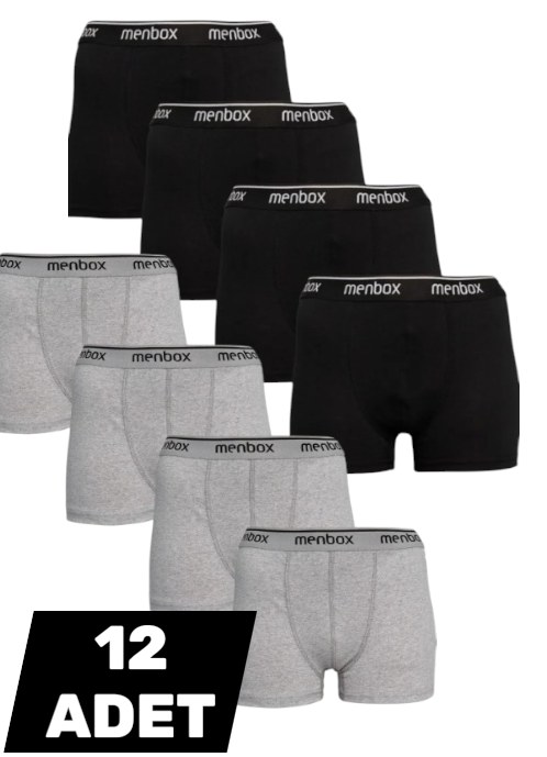 Menbox 1043 Likralı Erkek Boxer GRİ