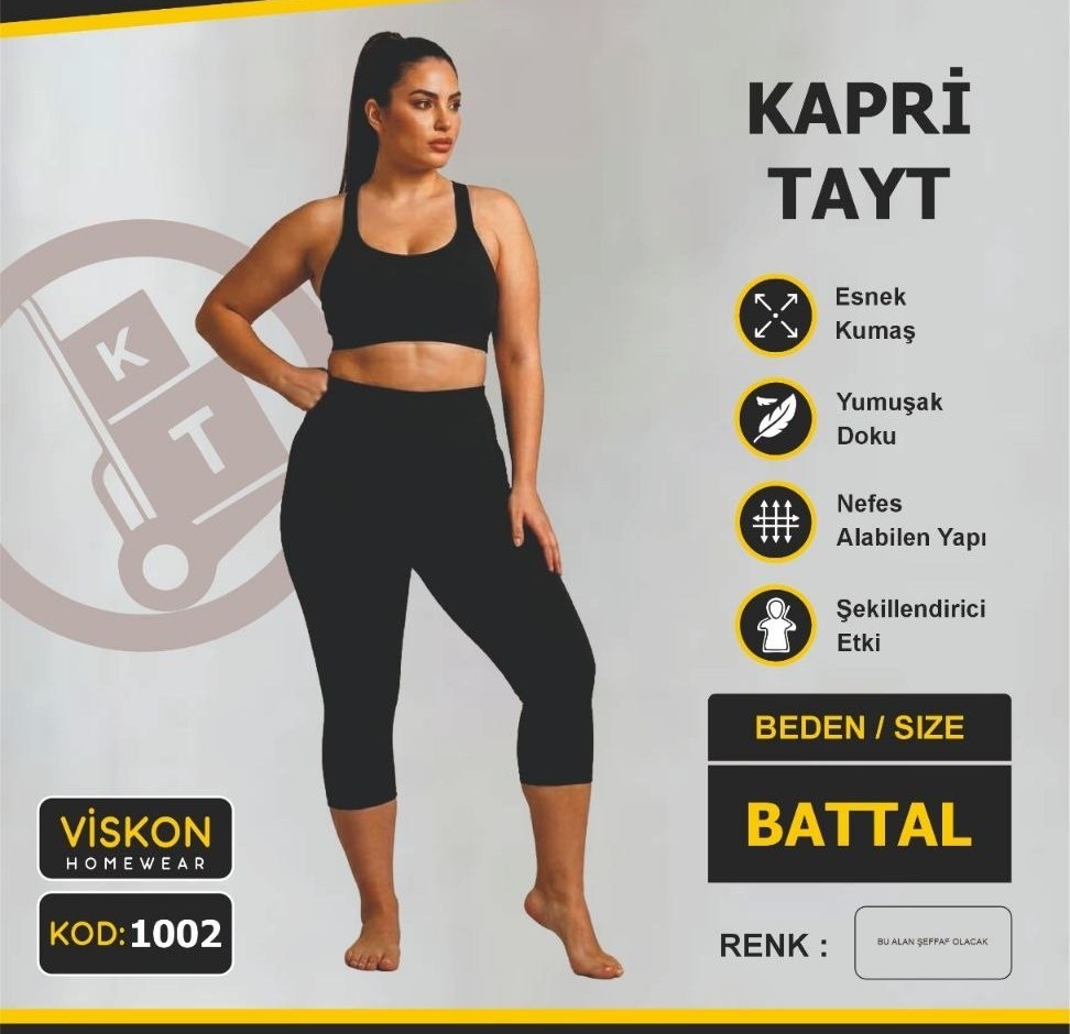 Viskon Battal Kısa Tayt
