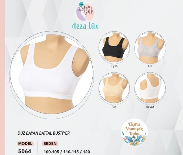 Dondeza 5064 Kalın Askılı Pedli Büstiyer TEN