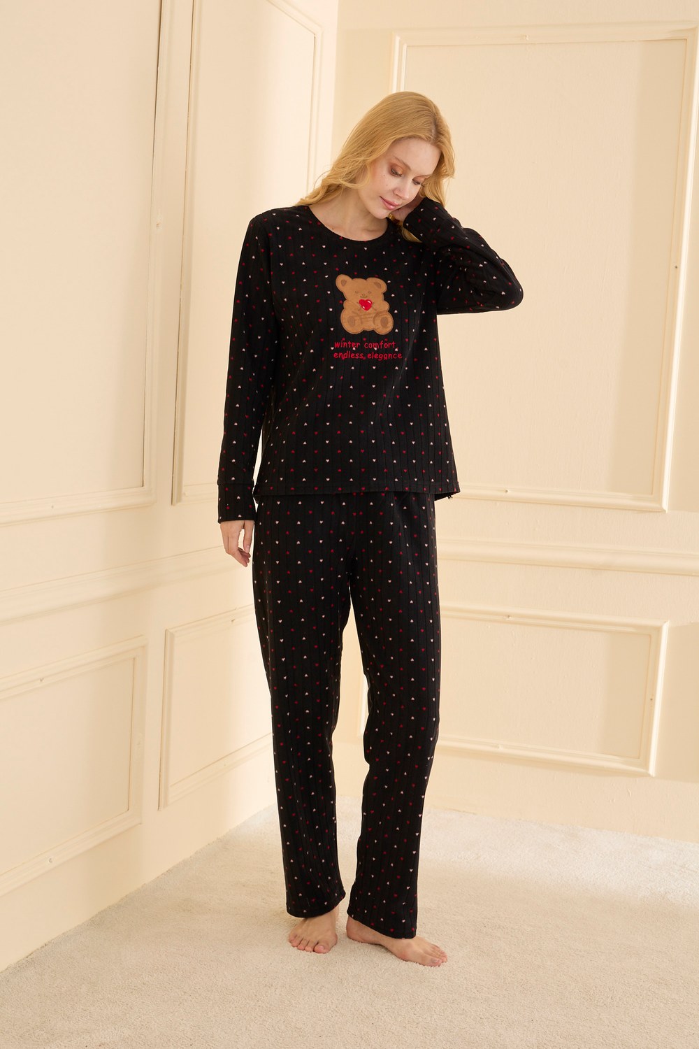 Arcan Fitilli Polar Pijama Takımı 16263 + KOD-4