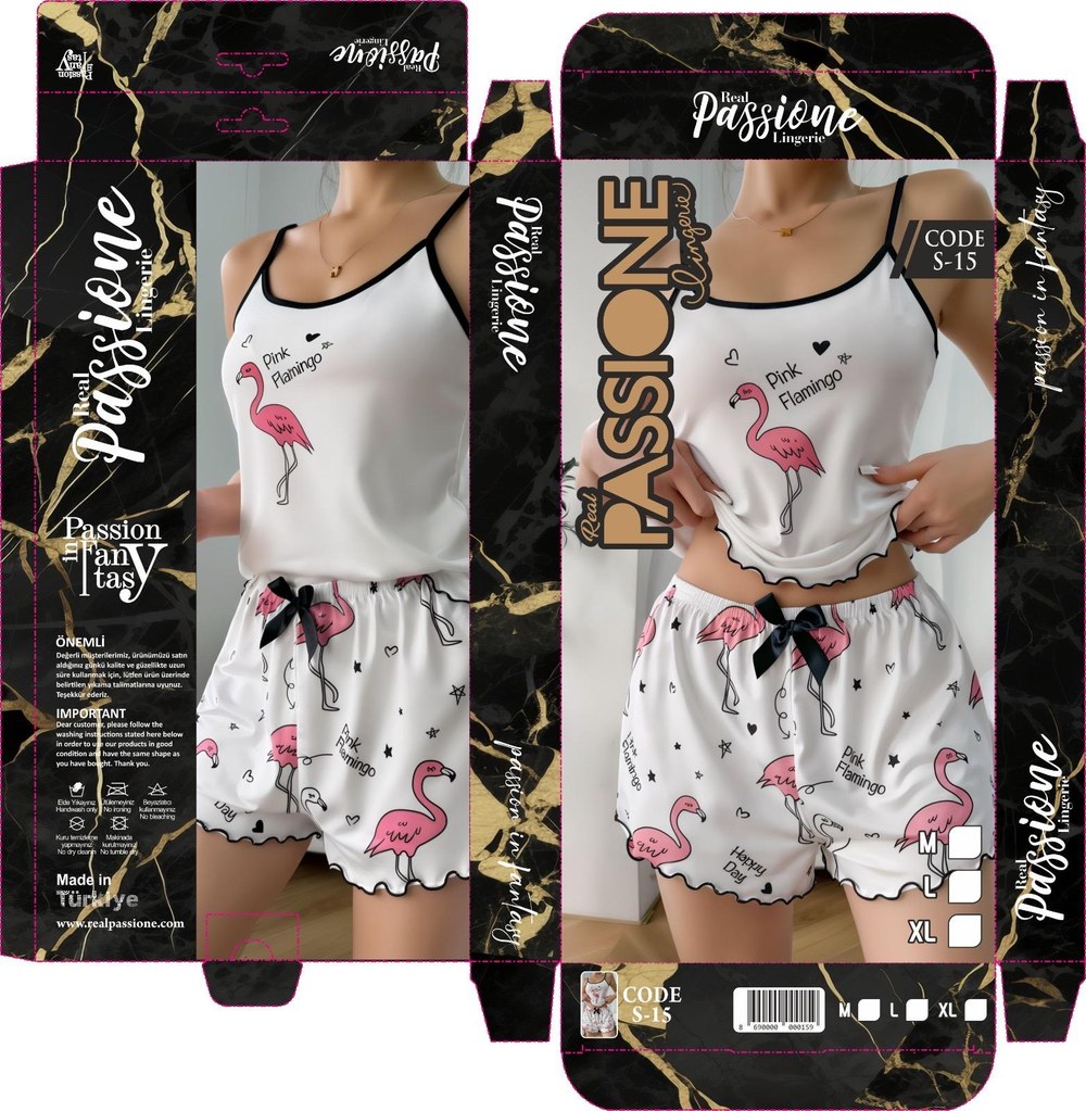 Passione Mikro Polyester Şortlu Takım KOD-5