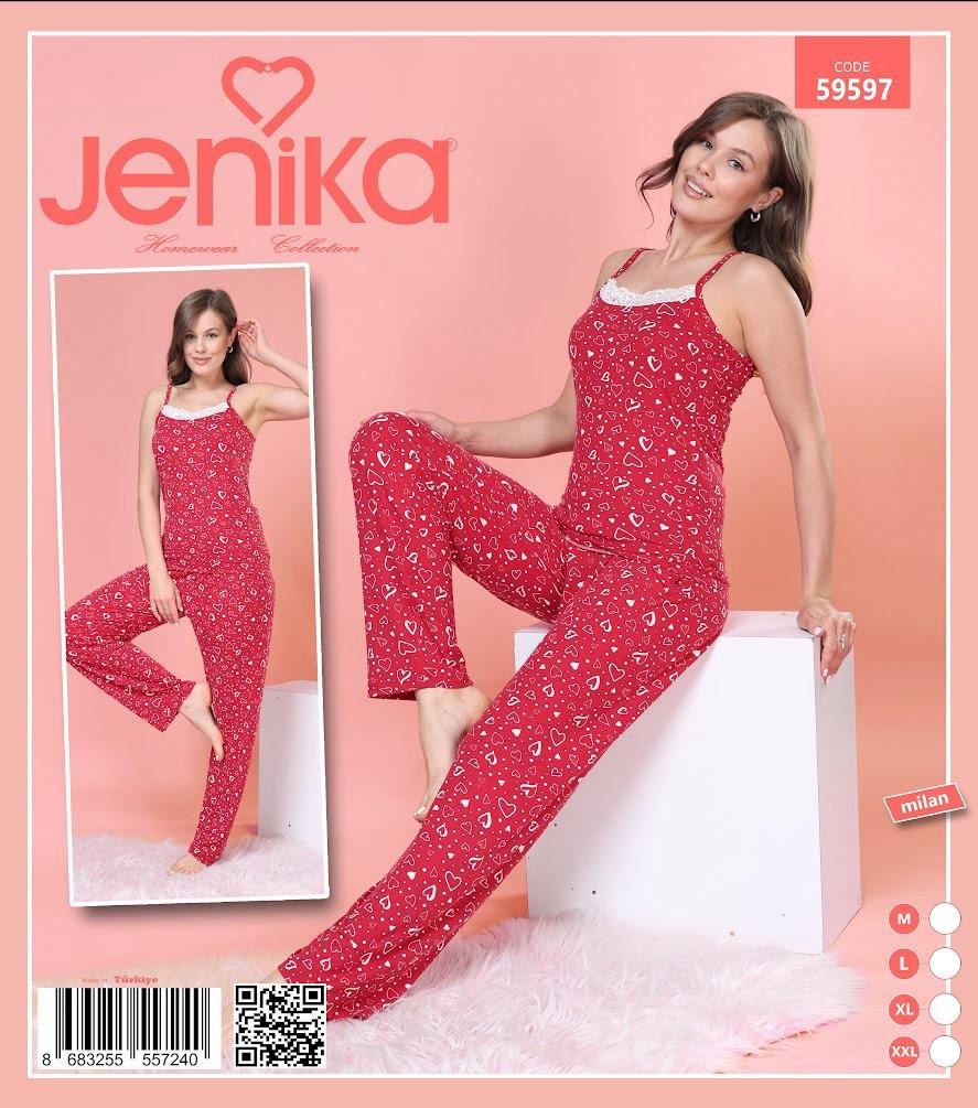 Jenika Milan İp Askı Atlet Pijama Takım KOD-1