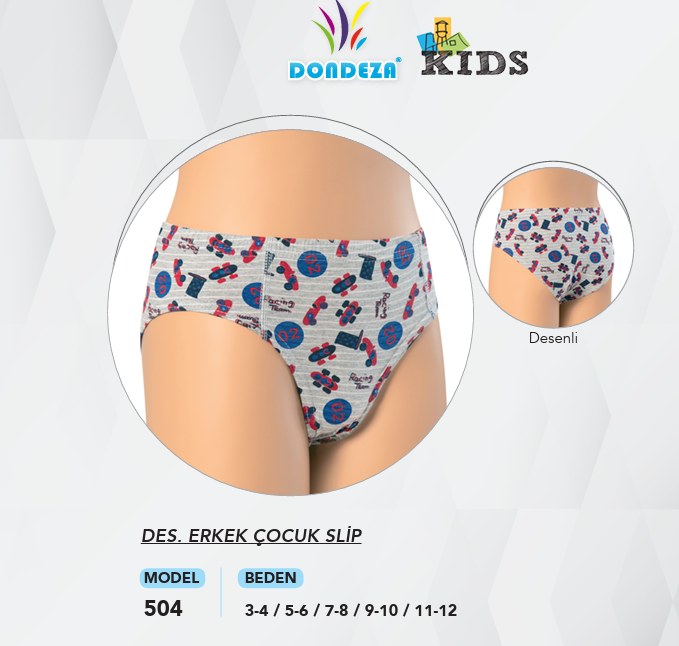 Dondeza 504 Erkek Çocuk Slip Külot