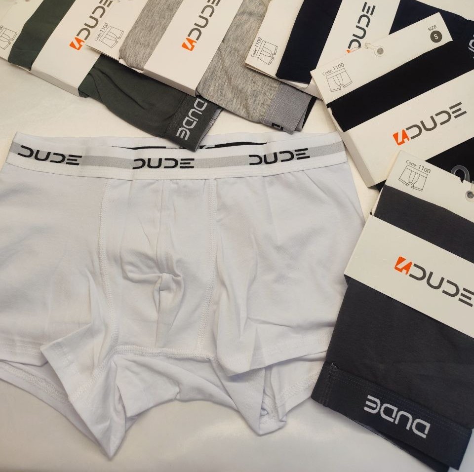 Dude 1100 Cotton Erkek Boxer GRİ