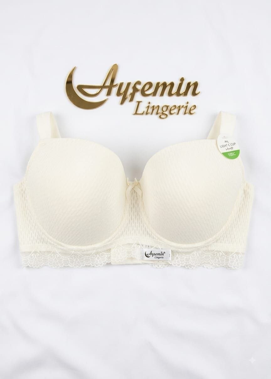 Aysemin 5052 C Kap Dantelli İçi Boş Balenli Sütyen LACİVERT