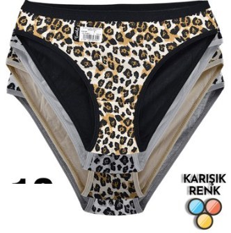 Tutku 0740 Bayan Leopar Bikini ASORTİ