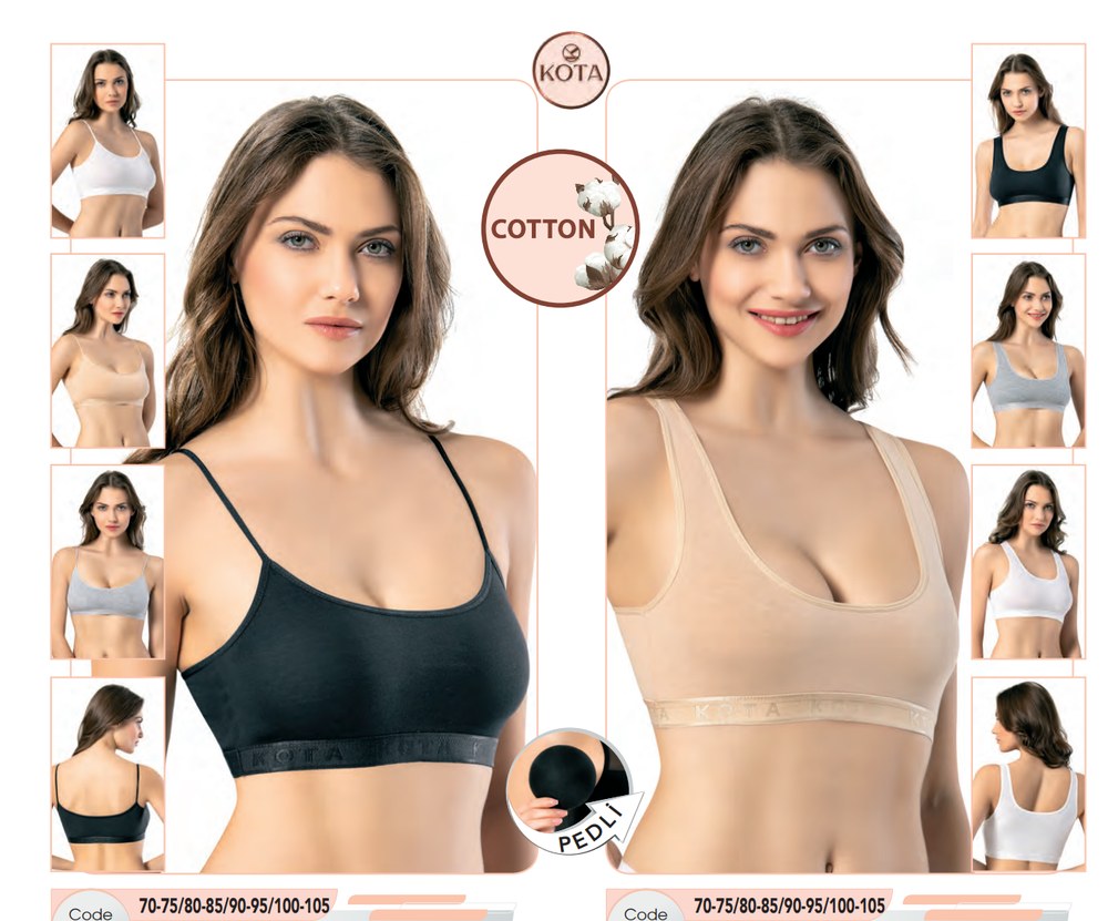 Kadın Pedli İp Askılı Büstiyer