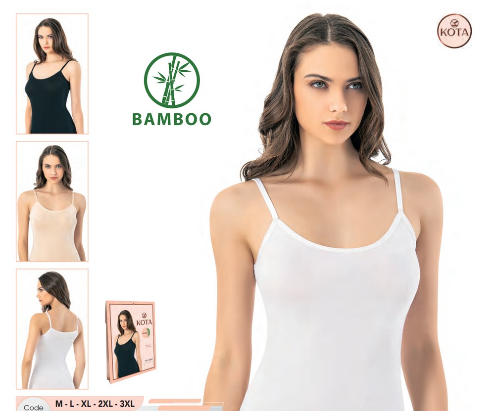 Kadın İp Askılı Bambu Atlet