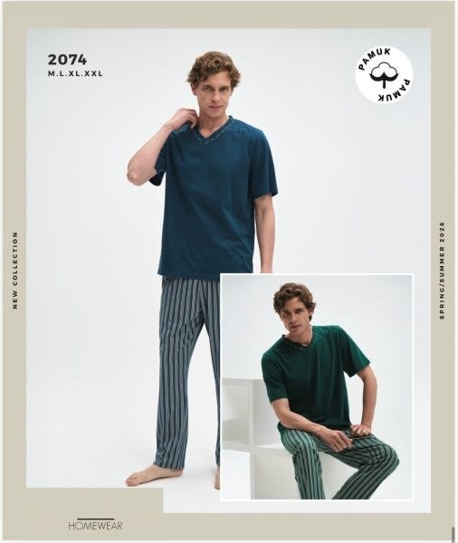 Pijadore 2074 Erkek Pijama Takım