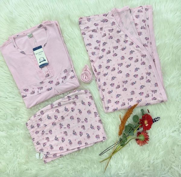 İnci Ceyda Şardonlu Lohusa Pijama