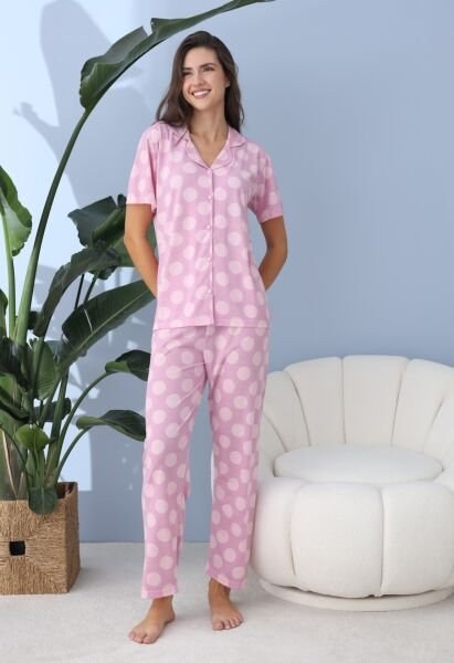 Lindros 30259 Rotasyon Gömlek K.Kol Pijama Takım