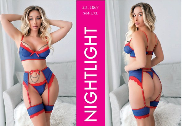 Nightlight 1067 Jartiyer Takım Mavi