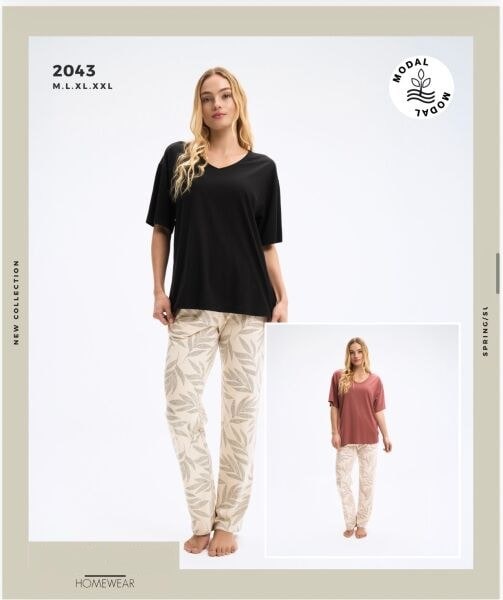 Pijadore 2043 Bayan Pijama Takım