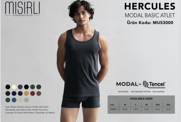 Mısırlı 3000 Erkek Modal Hercules Atlet Beyaz