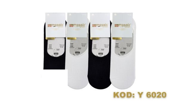 Mosaic 6020 Erkek Penye Dikişsiz Babet Gri