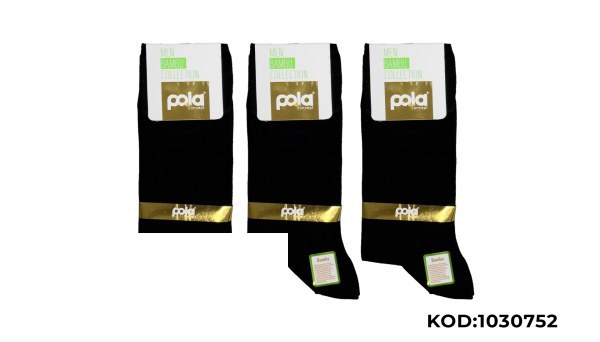 POLA 4000-4020 ERKEK BAMBU ÇORAP ASORTİ