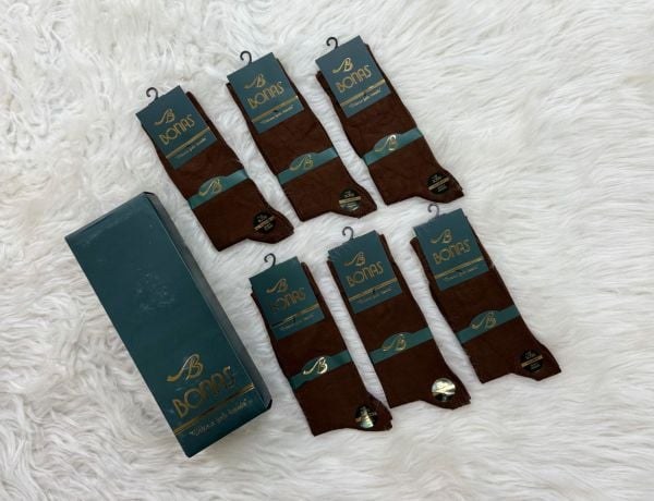 Bonas 3255 Erkek Bambu Dikişsiz Mevsimlik Çorap İndigo