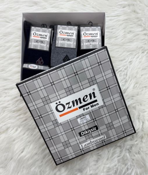 Özmen Erkek Yıkamalı Lamswool Çorap