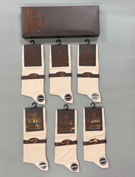 Bonas 1252 Erkek Yazlık Bambu Soket Çorap Füme
