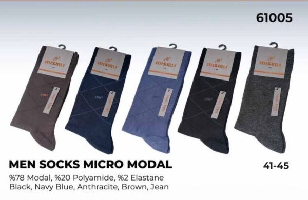MISIRLI 61005 ERKEK MODAL JAKAR DESEN M LOGO SOKET ASORTİ
