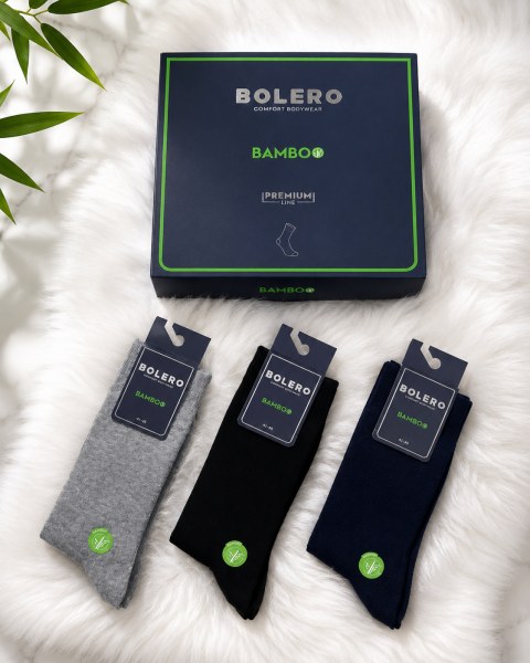 Bolero E70 Erkek Premium Dikişsiz Bambu Çorap Asorti