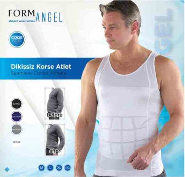 FORM ANGEL 6012 ERKEK KORSE ATLET SİYAH