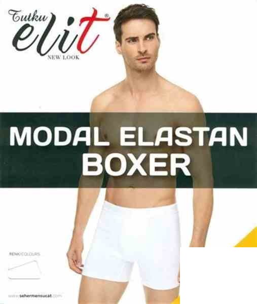 TUTKU ELİT 1251 ERKEK MODAL ELASTAN BOXER SİYAH