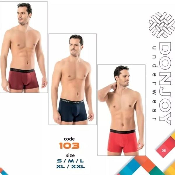 Donjoy 103 Erkek Penye Likralı Boxer Kırmızı