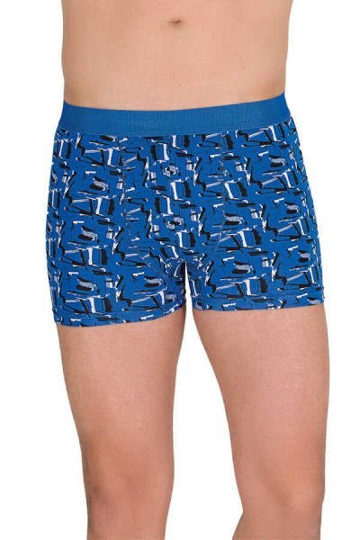 Berrak 4480 Erkek Lycralı Desenli Boxer Battal 10 Desenli