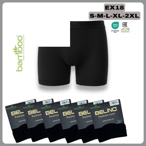 BELİNO EX18 ERKEK BOXER SİYAH