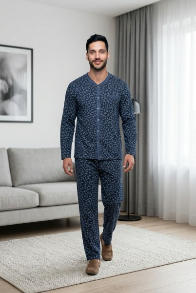 Can Erkek Boydan Düğmeli Pijama Takım 1000