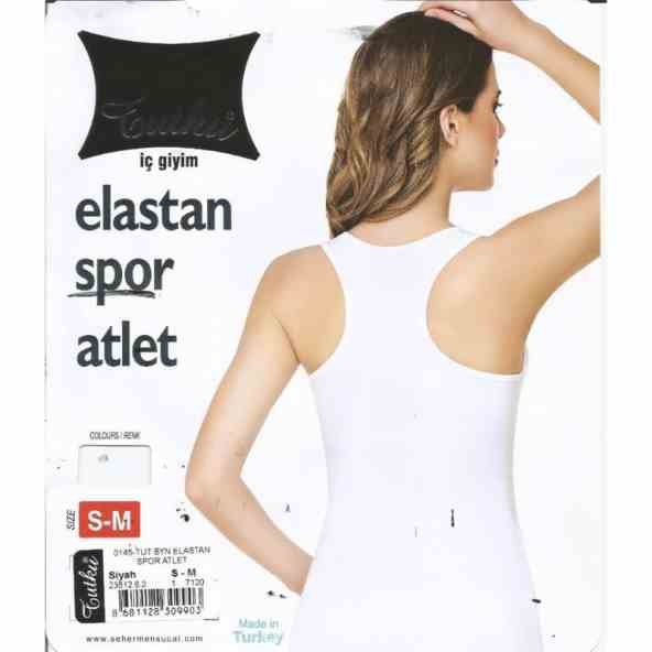 Tutku 0145 Bayan Elastan Sporcu Rambo Atlet Siyah