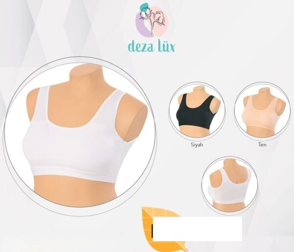 Dezalux 5067 Düz Modal Büstiyer Siyah