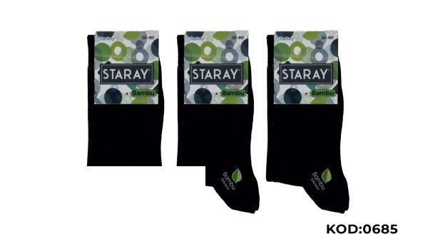 STARAY 685 BAYAN BAMBU DÜZ SOKET ASORTİ