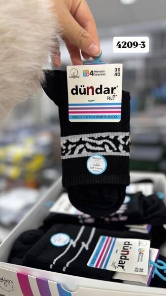 DÜNDAR 4209 UNİSEX COTTON SPORTS ÇORAP KOYU ASORTİ