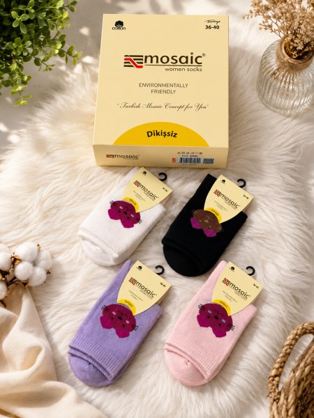 Mosaic 32800 Bayan Penye Ayıcıklı Havlu Soket