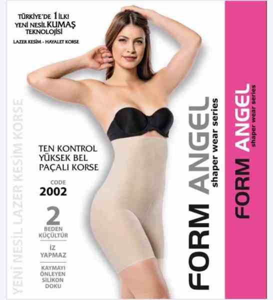 Form Angel 2002 Lazer Kesim Yüksekbel Paçalı Korse Ten